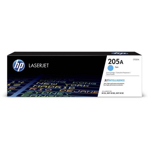 Toner HP 205A, 900 stran azurový

