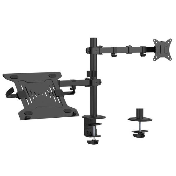 Držák Gembird MA-DA-03, pro monitor, naklápěcí, pro úhlopříčky 17"-32”, nosnost 9kg černý

