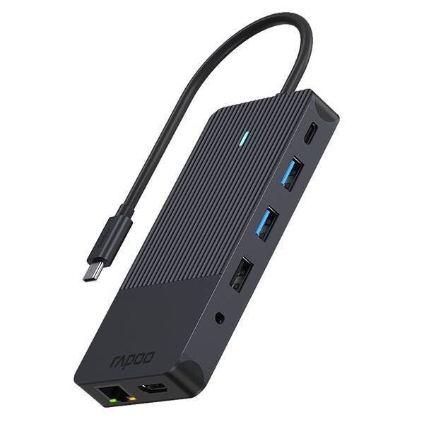 USB Hub Rapoo 12-in-1 USB-C Multiport černý

