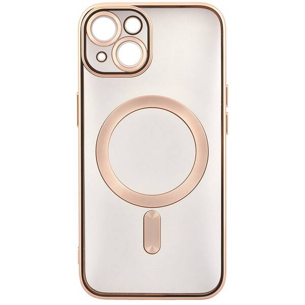 Kryt na mobil WG Magic Eye MagSafe na Apple iPhone 14 zlatý/průhledný

