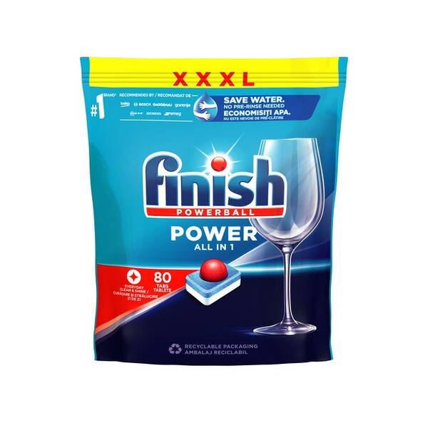 Tablety do myčky Finish AIO MAX REG 80 


