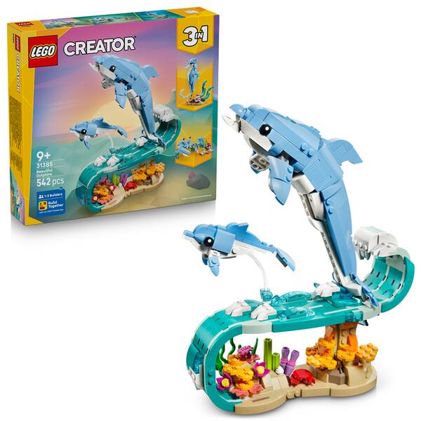 Stavebnice LEGO® Creator 3 v 1 31385 Mořští živočichové: Krásní delfíni 

