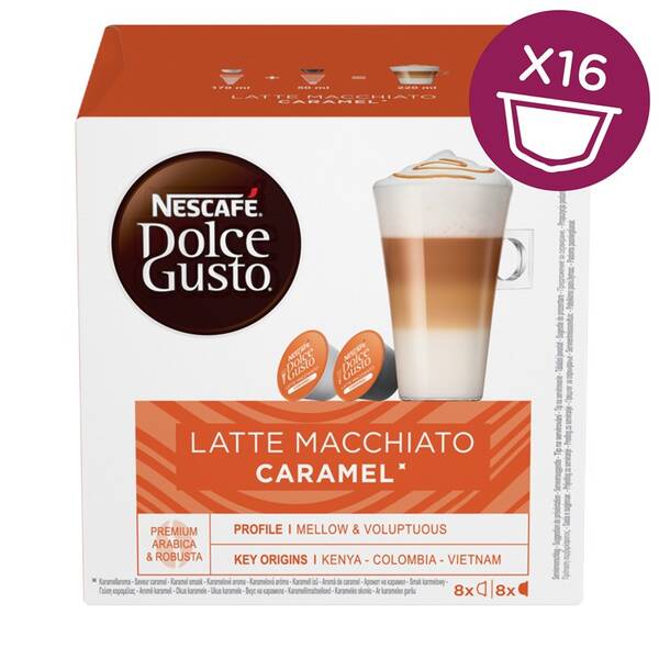  NESCAFÉ Latte Macchiato Caramel kávové kapsle 16 ks 

