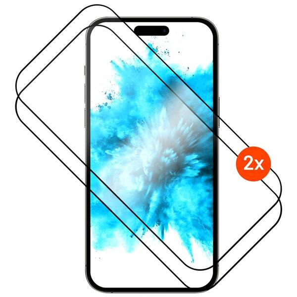 Tvrzené sklo FIXED Full-Cover s aplikátorem na Apple iPhone Air (2 ks) černé

