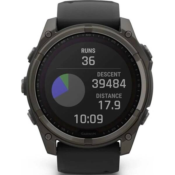 Chytré hodinky Garmin fēnix 8 - 51 mm, Solar Sapphire (EU distribuce) černé

