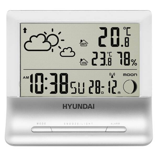 Meteorologická stanice Hyundai WS 2266 stříbrná

