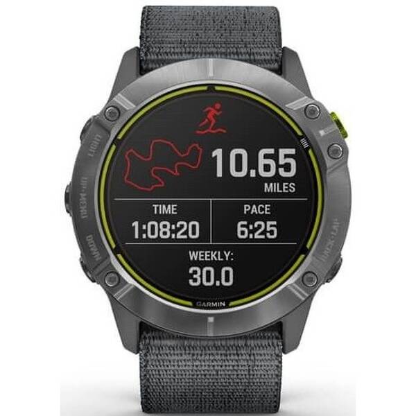 Chytré hodinky Garmin Enduro - Silver / Gray Nylon Band 

