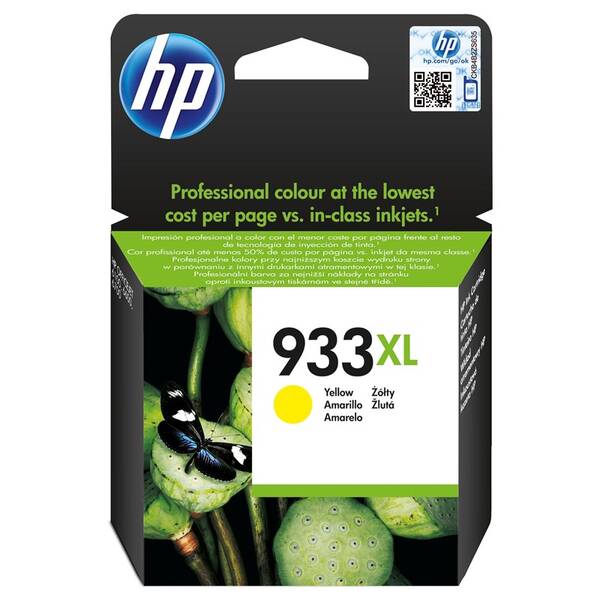 Inkoustová náplň HP 933XL, 825 stran žlutá

