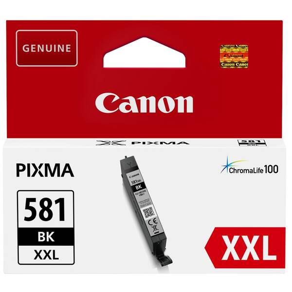 Inkoustová náplň Canon CLI-581XXL BK, 858 stran černá

