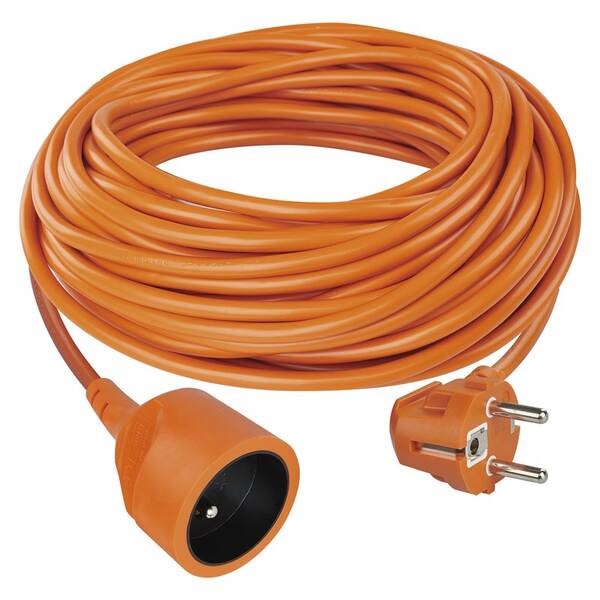 Kabel prodlužovací EMOS 1x zásuvka, 20m oranžový

