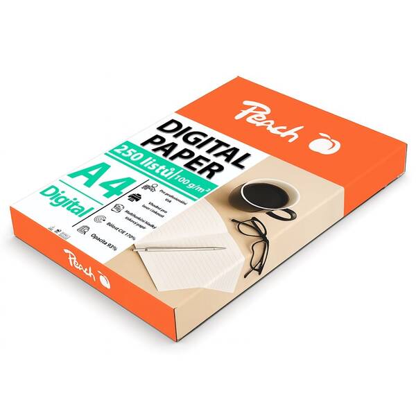 Papíry do tiskárny Peach Digital A4 100g - 250 listů 

