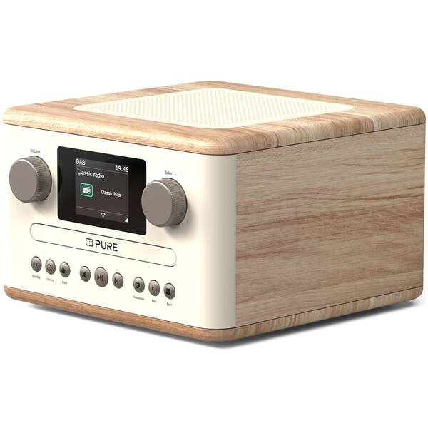 Radiopřijímač DAB+/CD Pure Classic C-D4 bílý/hnědý

