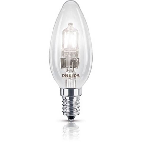 Žárovka halogenová Philips svíčka, 18W, E14, teplá bílá 

