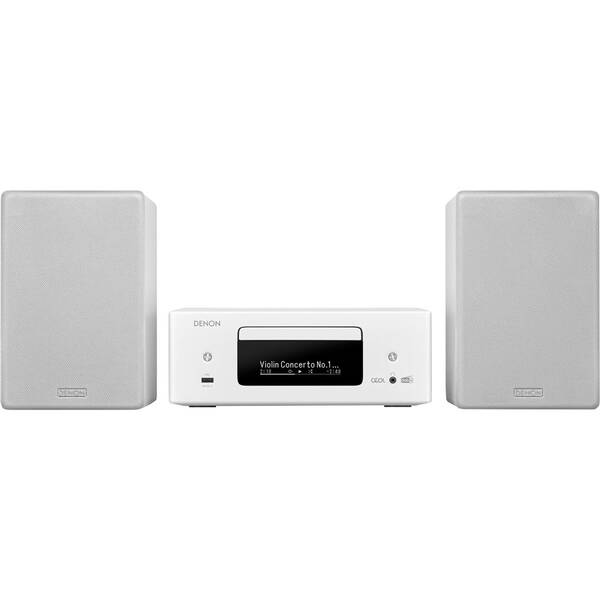 Mikrosystém Denon RCD-N12 DAB CEOL + repro SCN-10 bílý

