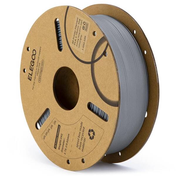 Filament Elegoo PLA 1.75, 1kg šedý

