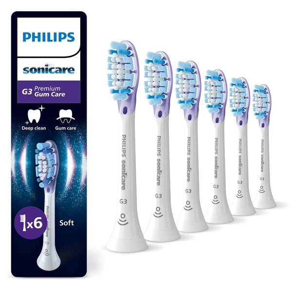 Náhradní hlavice Philips HX9056/87 (6 ks) bílá

