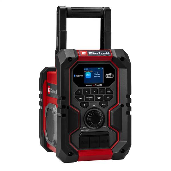 Stavební rádio Einhell TE-CR 18 Li DAB+/FM/BT , IP 65 (bez baterie), 3407995 

