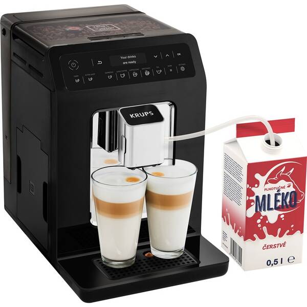 Automatický kávovar Krups EA890810 černá barva
