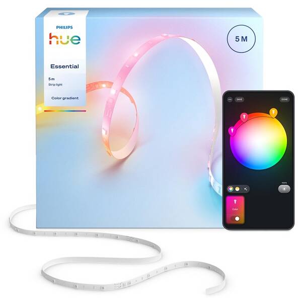 LED pásek Philips Essential RGBIC, RGB, 5 m 

