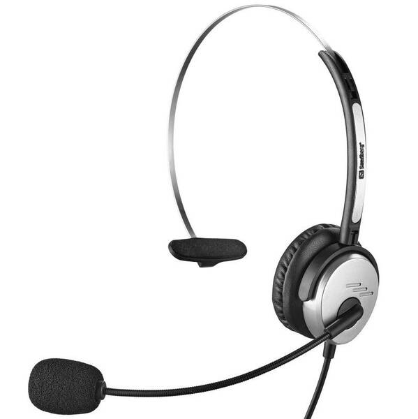Headset Sandberg MiniJack Mono Saver černý/stříbrný

