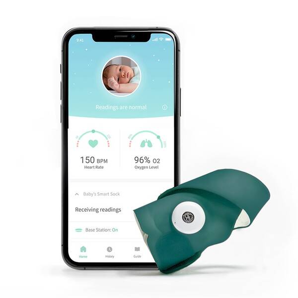 Chytrá ponožka Owlet Smart Sock 3 - Deep Sea Green 

