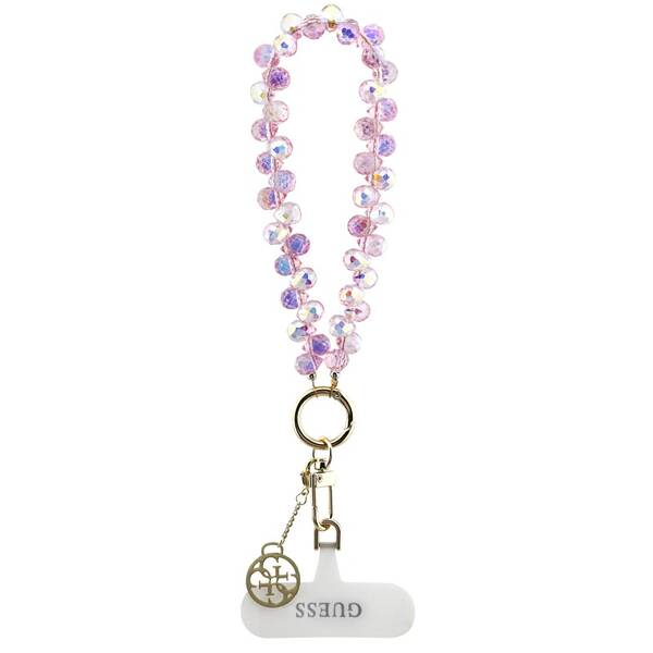 Poutko Guess Crystals 4G Charm růžové

