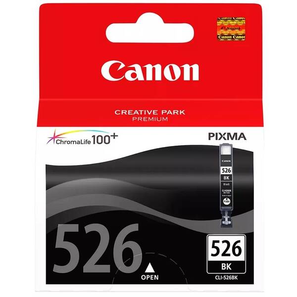 Inkoustová náplň Canon CLI-526Bk, 402 stran černá

