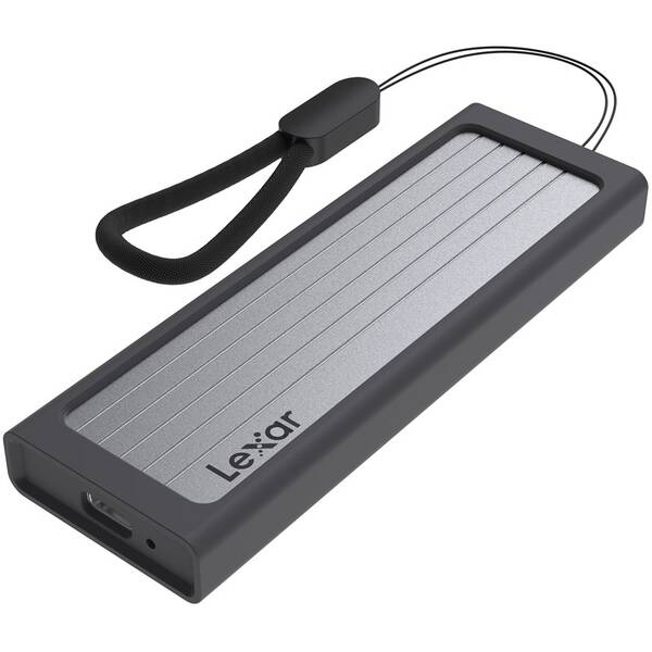 Externí rámeček Lexar E06 SSD M.2 PCle stříbrný

