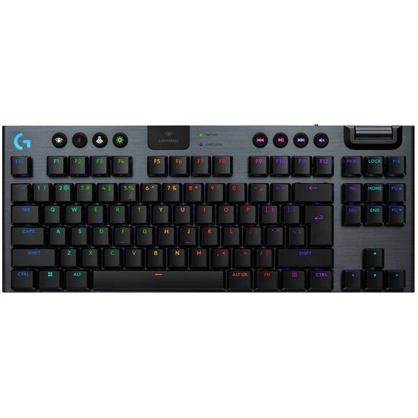 Klávesnice Logitech G915 X Lightspeed TKL Wireless, US layout černá barva
