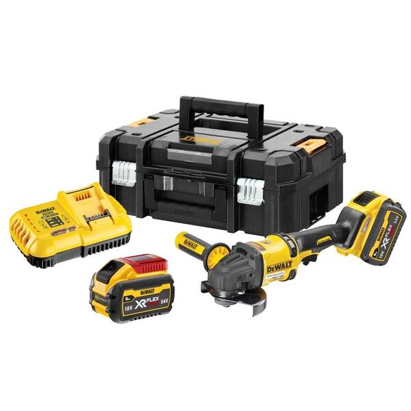 Úhlová bruska akumulátorová Dewalt DCG418X2 (s baterií) 

