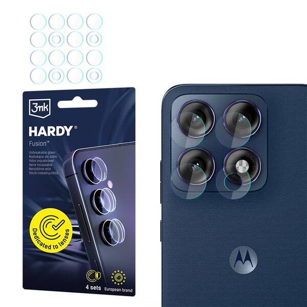 Hybridní ochranné sklo 3mk HARDY Fusion Lens Protection na Motorola Edge 70 Pro průhledné

