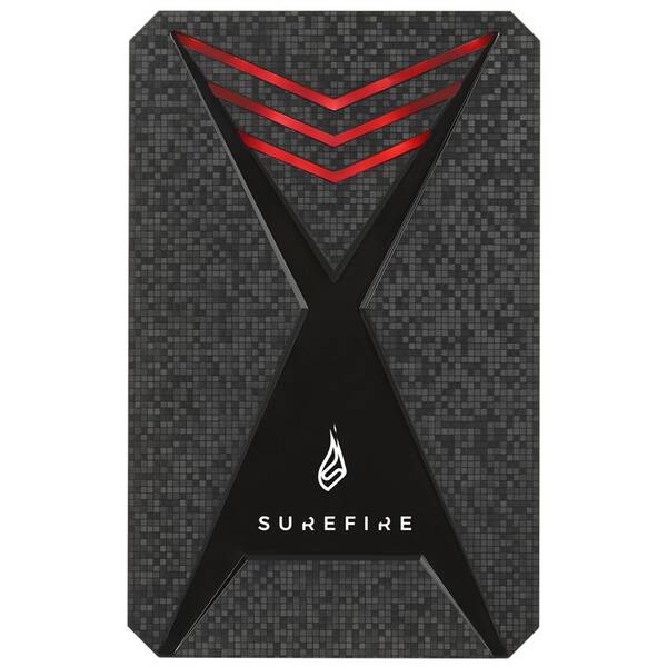 SSD externí SureFire Gaming Bunker SSD USB 3.2 Gen 1 512GB černá barva

