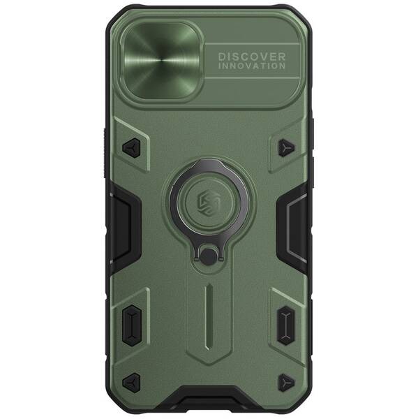 Kryt na mobil Nillkin CamShield Armor na Apple iPhone 13 zelený

