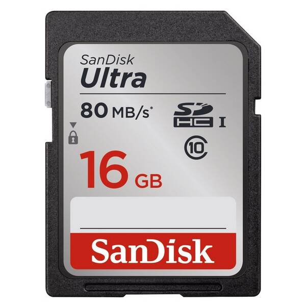 Paměťová karta SANDISK 16GB UHS-I U1 (80R/10W) 

