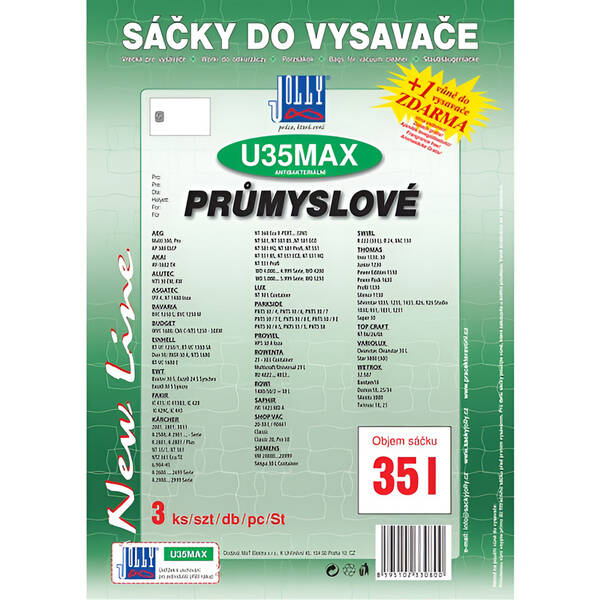 Sáčky do vysavače Jolly U35 MAX 

