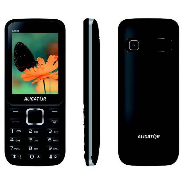 Mobilní telefon Aligator D930 Dual SIM černá barva
