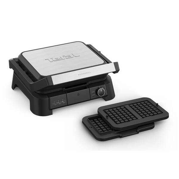 Gril Tefal GC517DE0 SuperGrill 4v1 černý/nerez

