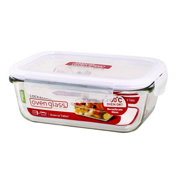 Dóza na potraviny Lock&lock 0,63 l sklo

