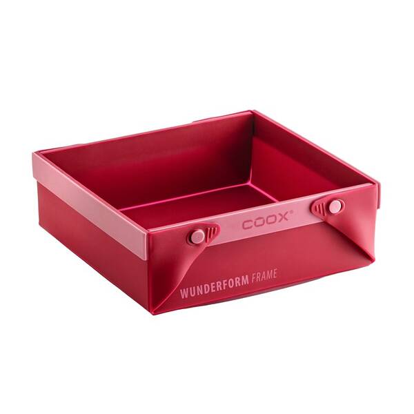 Forma na pečení COOX SQ, 2,2 l červená/silikonová

