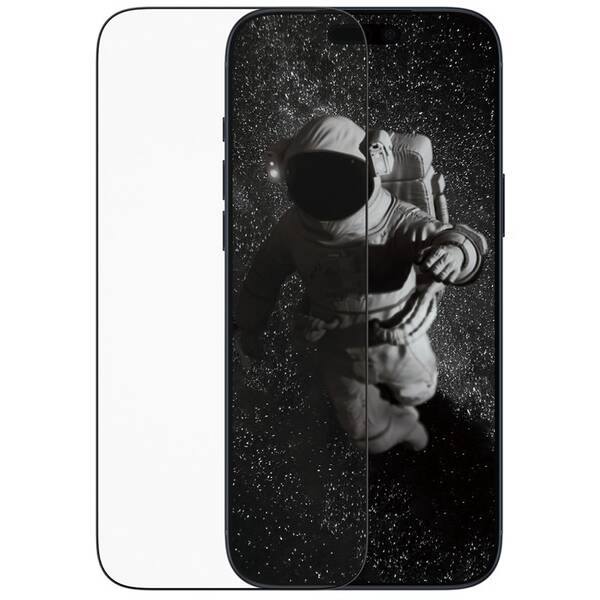 Tvrzené sklo PanzerGlass Ceramic II na Apple iPhone 17 Pro Max s instalačním rámečkem 

