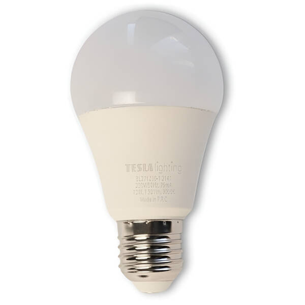 Žárovka LED Tesla Lightning klasik E27, 12W, teplá bílá 

