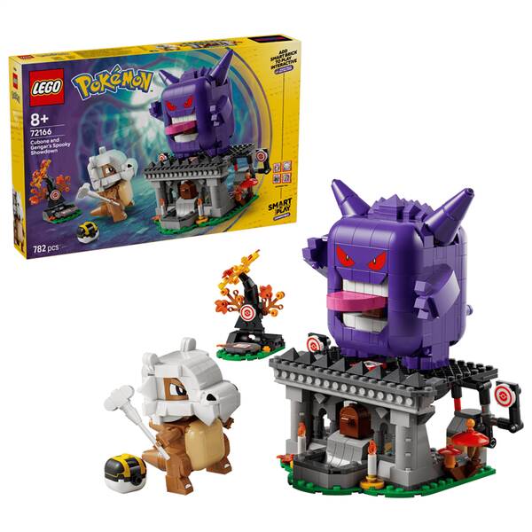 Stavebnice LEGO® Pokémon™ 72166 SMART Play™: Strašidelný souboj – Cubone a Gengar 

