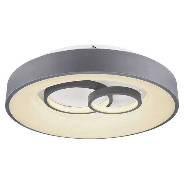 Stropní svítidlo GLOBO Mavy, kruh, 48 cm, LED, 50W šedé/bílé

