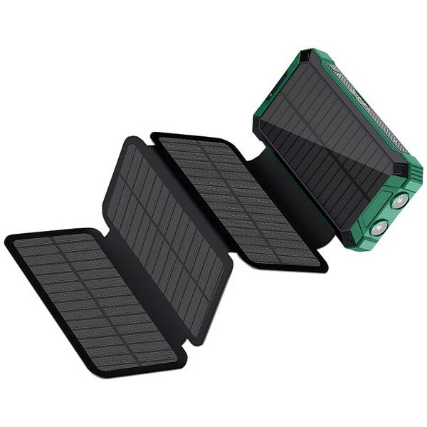 Powerbanka Viking EP16W 16000 mAh, solární černá

