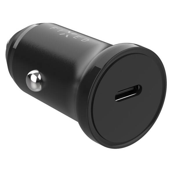 Adaptér do auta FIXED USB-C, PD, 20W černý

