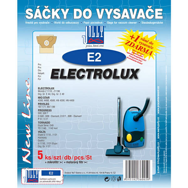 Sáčky do vysavače Jolly E 2 (5 ks) 

