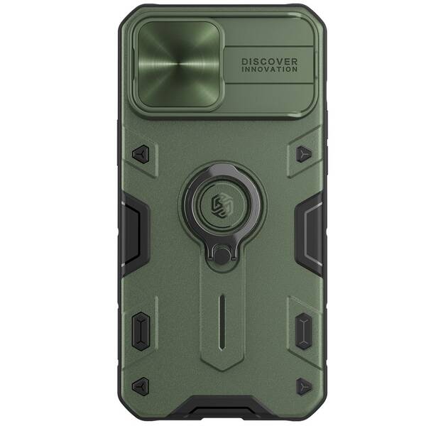 Kryt na mobil Nillkin CamShield Armor na Apple iPhone 13 Pro Max zelený

