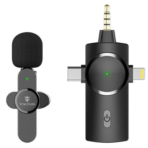 Mikrofon Viking M360, USB-C / Lightning / 3,5 mm jack 


