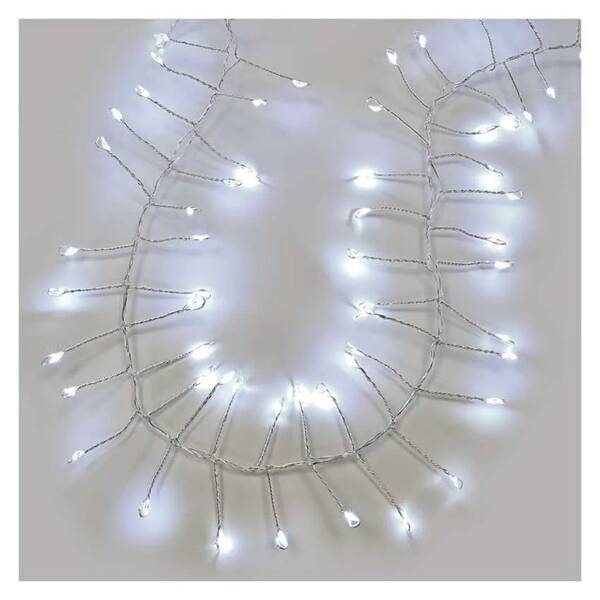 LED řetěz EMOS 1920, 19,2M IP44, CW (19,2m) stříbrný


