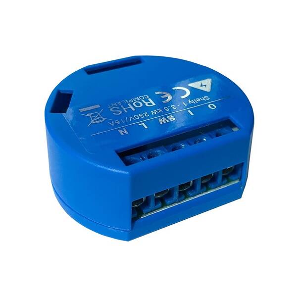 Modul Shelly 1, spínací modul 1x 16A, WiFi 

